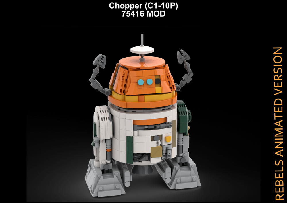 LEGO MOC-220089 Chopper C1-10P 75416 MOD - Rebels Animated Version