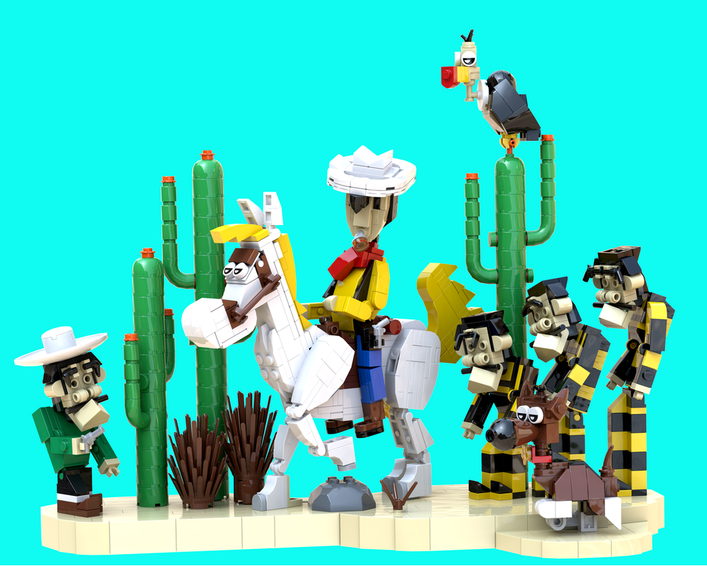 LEGO MOC Lucky luke and Dalton by Dbricks238 | Rebrickable - Build with LEGO
