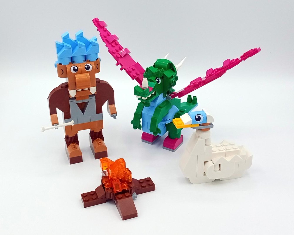 LEGO MOC-220403 11041 Dragon and Troll by Nequmodiva | Rebrickable