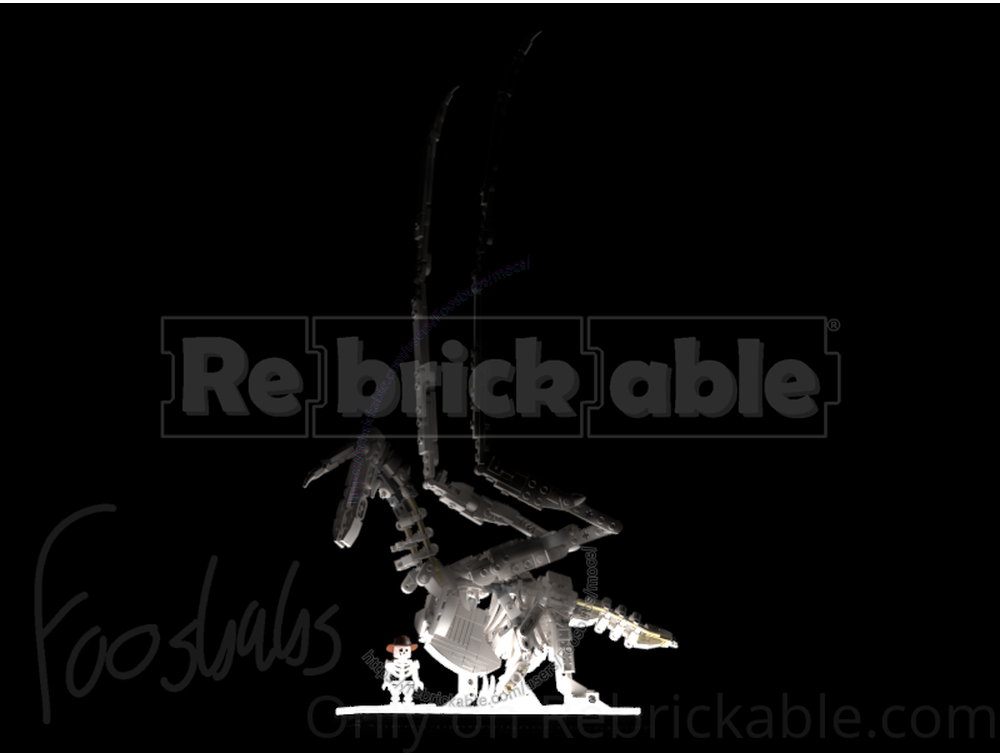 LEGO MOC 21320 Colossal Seratorn Skeleton (Xenocondylus insignis) by ...