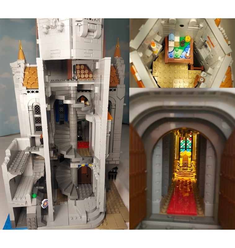 MOC Fortified Lighthouse 3398 Pièces - Set Complet Compatible Lego - Château Alternatif