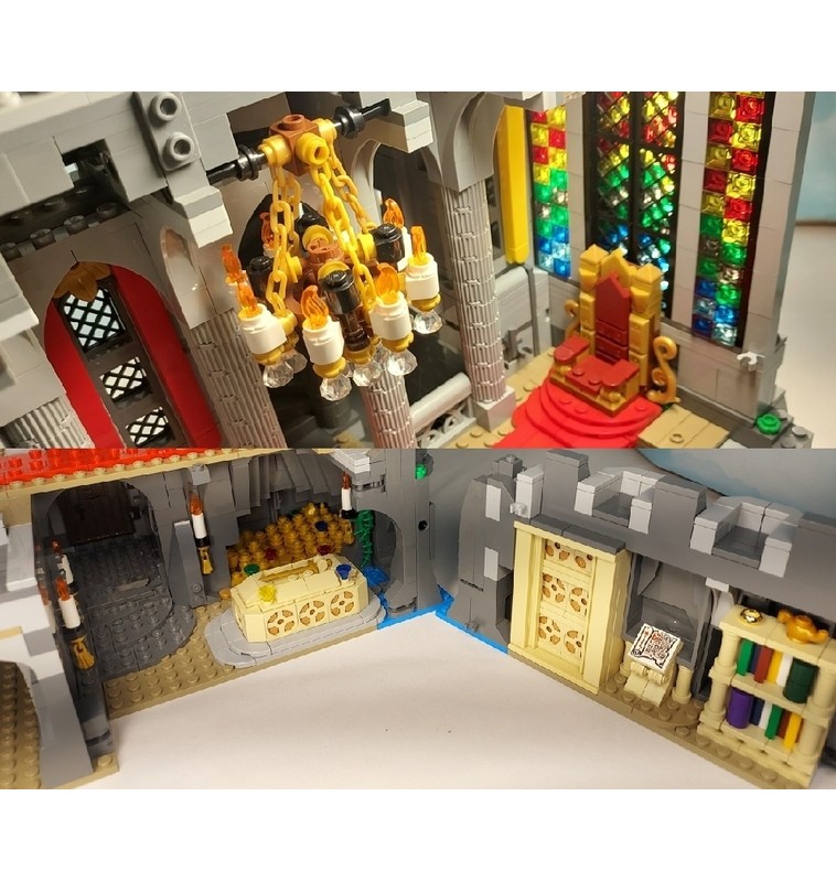 LEGO MOC-220614 The Completed Lion Knight's Castle, a 10305 expansion ...