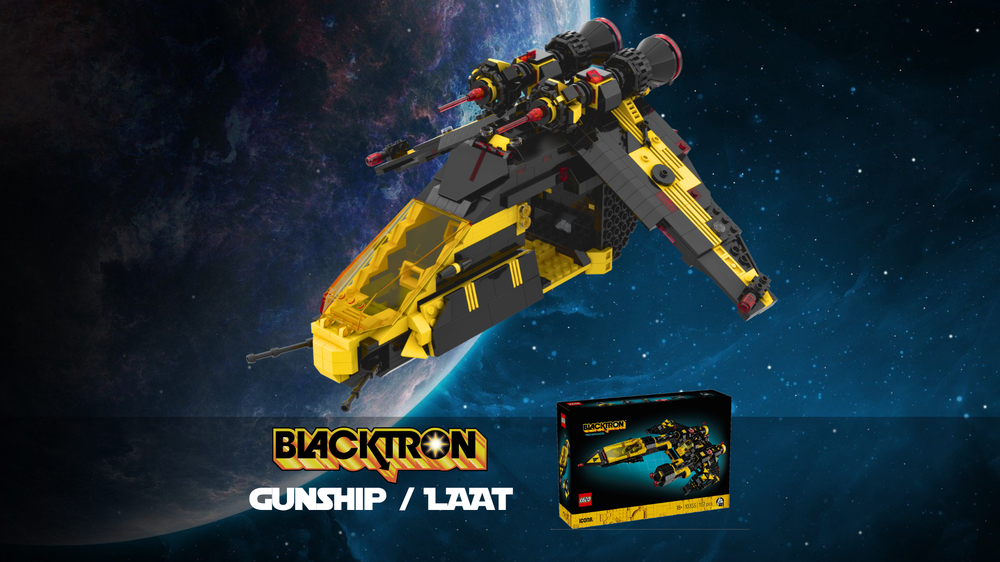 その他 Build94 LEGO MOC-220658 Blacktron Gunship - The bLAATcktron - 10355