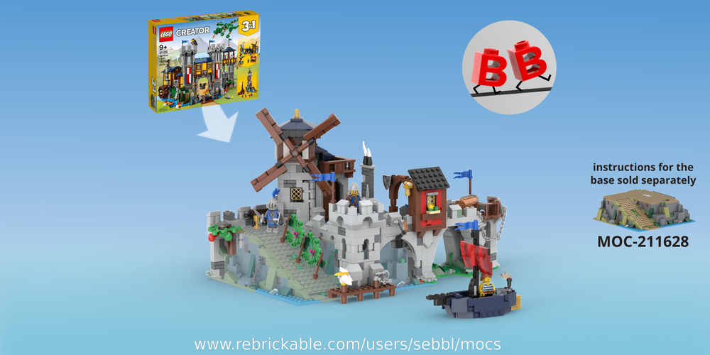 LEGO MOC-220733 31120: Dockside Delights - Medieval Windmill Tales