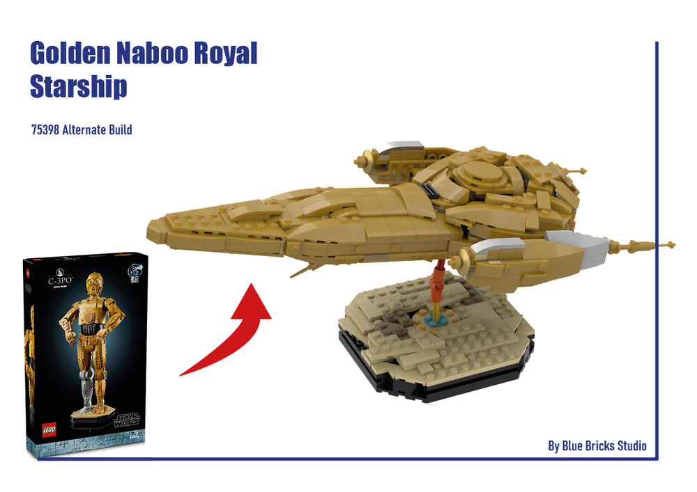 MOC-220830 Golden Nubian Royal Starship