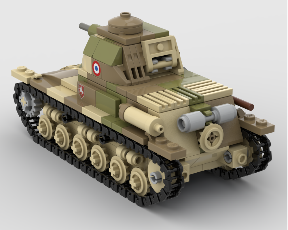 LEGO MOC-220858 Char Hotchkiss H39 by ccffpt | Rebrickable - Build with ...
