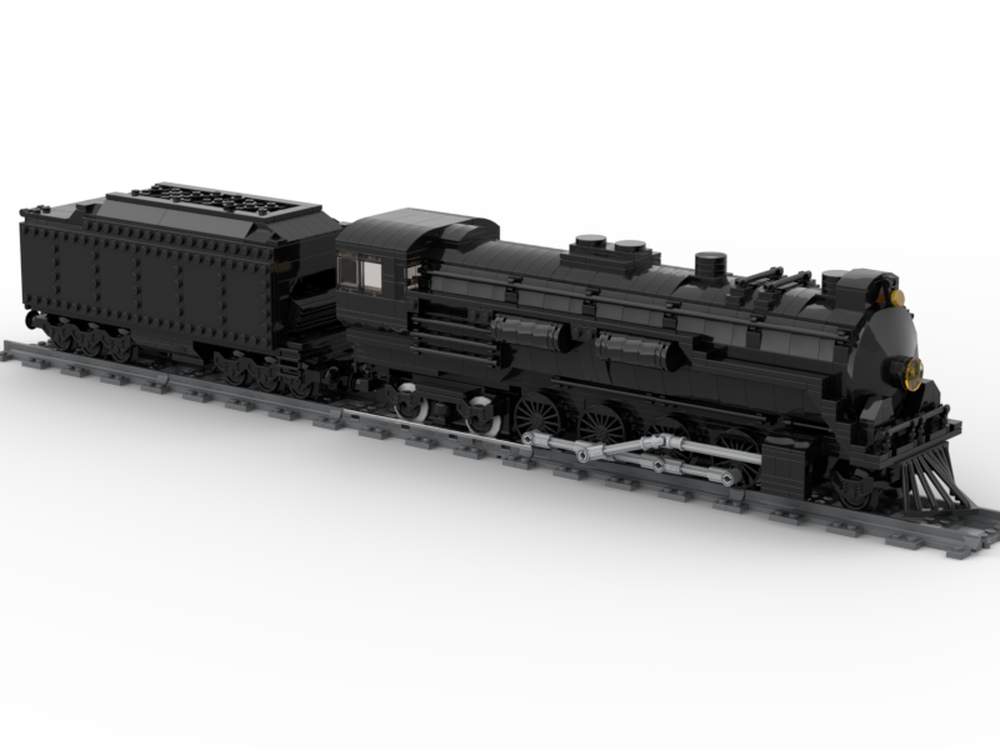 LEGO MOC-220989 2-8-4 Berkshire Locomotive by JD Brick Co