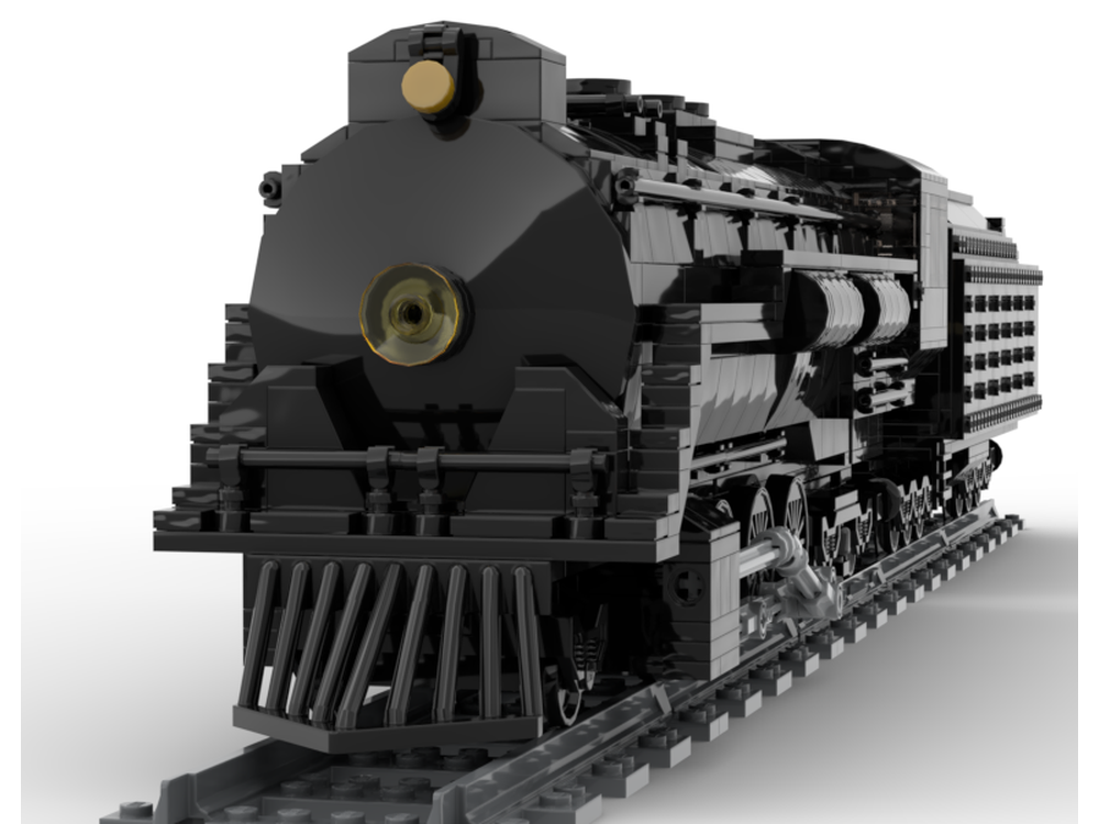 LEGO MOC-220989 2-8-4 Berkshire Locomotive by JD Brick Co