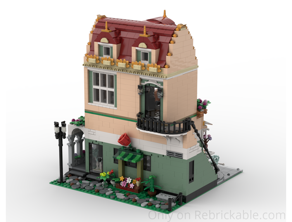 LEGO MOC-221107 Café Fleur V2 - Modification of Set 10362 by Brick