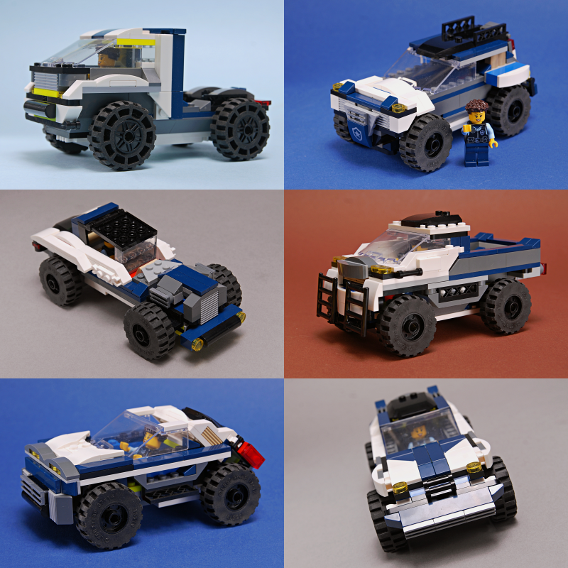 7IN1 Police Van rebuild models