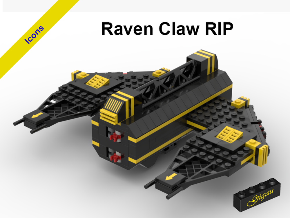 LEGO MOC-221266 Blacktron Raven Claw RIP by gigau | Rebrickable - Build ...