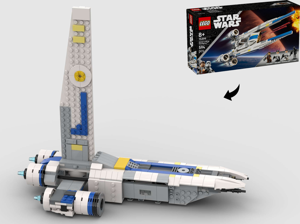 MOC-221373 Stinger Mantis Midi-Scale - Alternate Build Of 75399 Rebel U Wing Starfighter
