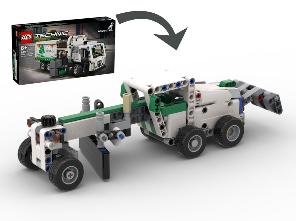 LEGO MOC 42167 model B - Grader by XaeroZKota | Rebrickable