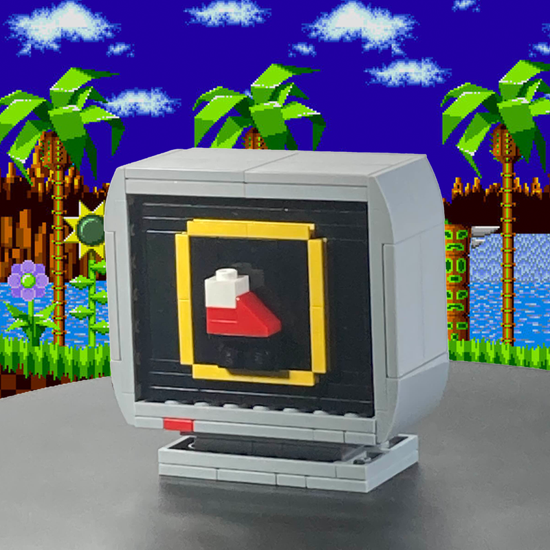 LEGO MOC Sonic Ring Monitor by Arty_Builds | Rebrickable - Build with LEGO