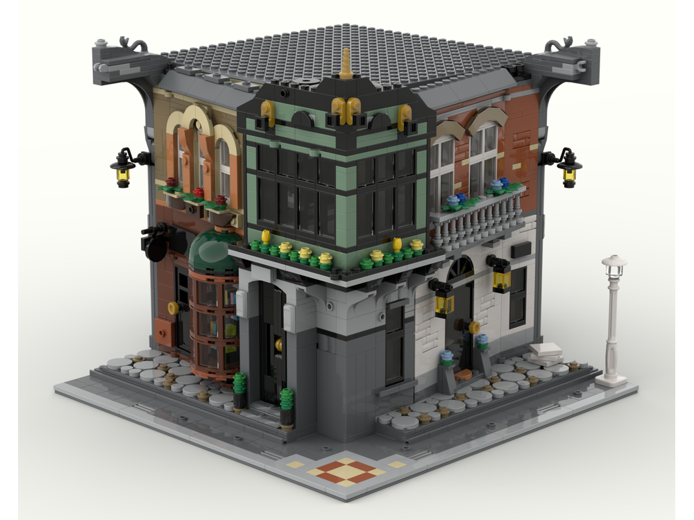LEGO MOC 221B Baker Corner Street by Brick Artisan Rebrickable