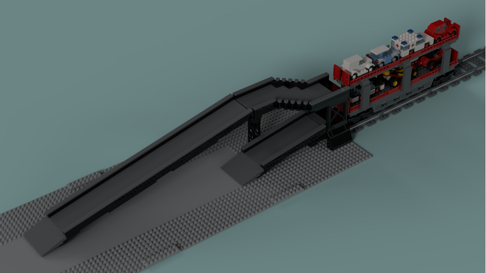 LEGO MOC-22173 Rail Car Transporter Ramps by JanBassett | Rebrickable ...
