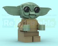 Upscaled Grogu Minifigure