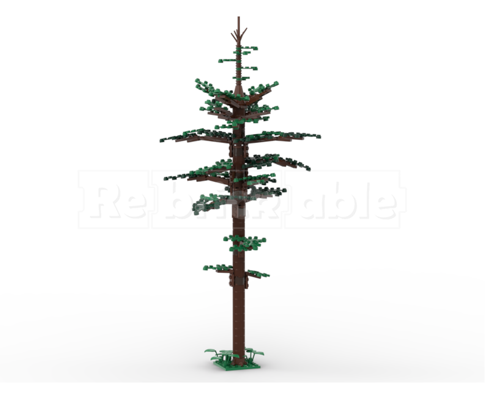 LEGO MOC-221892 Pine Forest Tree by King Arthur | Rebrickable - Build ...