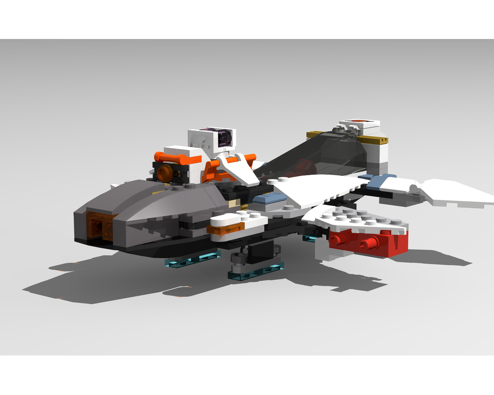 LEGO MOC Laser-Nosed Fighter by chinzilla | Rebrickable - Build with LEGO