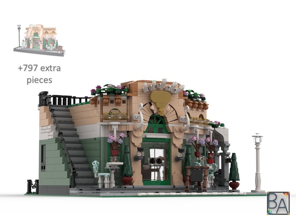 Café Fleur V2 Groundfloor – Modification of Set 10362
