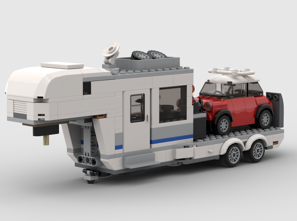 LEGO MOC-222150 Wide (Car) Toy Hauler Camper Trailer by reggieranger ...