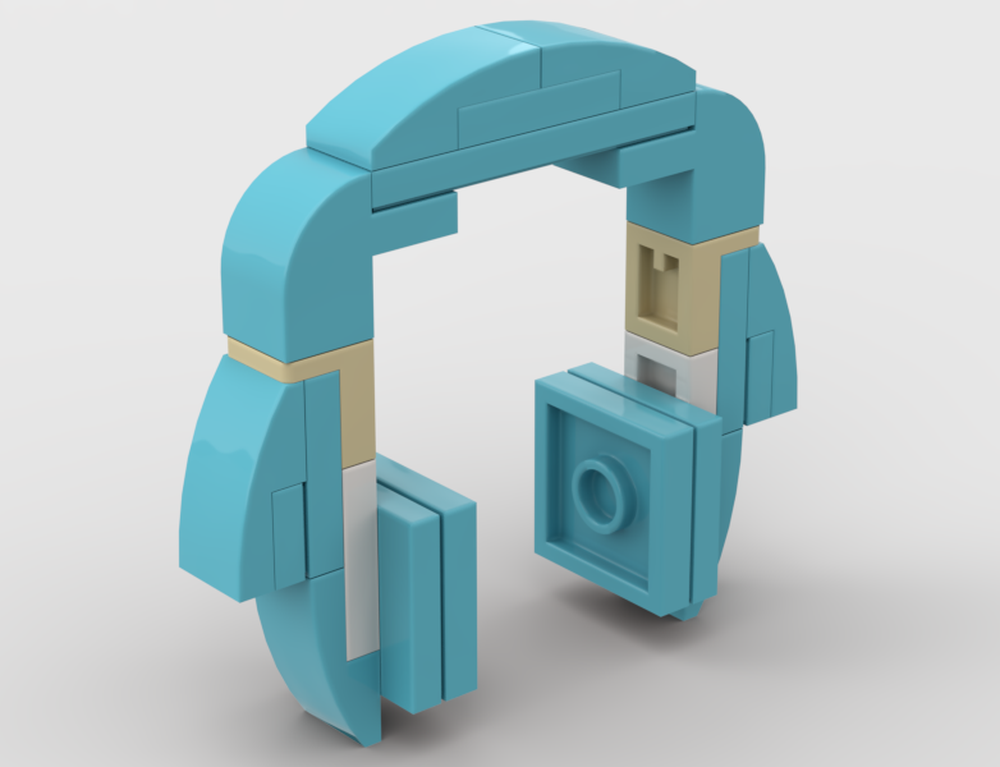LEGO MOC 31128 Headphones by Rovel | Rebrickable - Build with LEGO