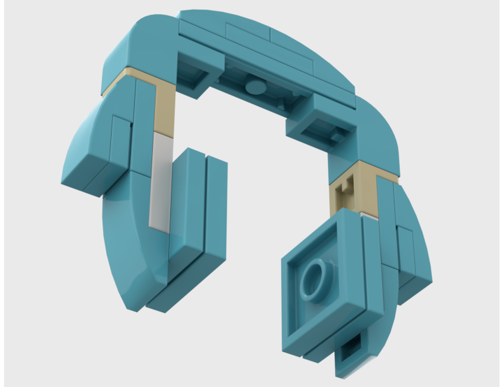 LEGO MOC 31128 Headphones by Rovel | Rebrickable - Build with LEGO