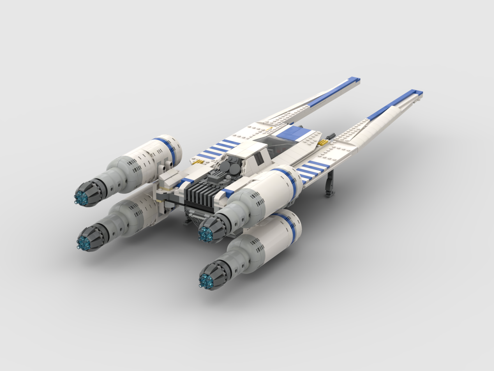 LEGO MOC-222467 U WING UT-60D MINIFIG SCALE MOC 75155 by DETAIL BRICKS ...