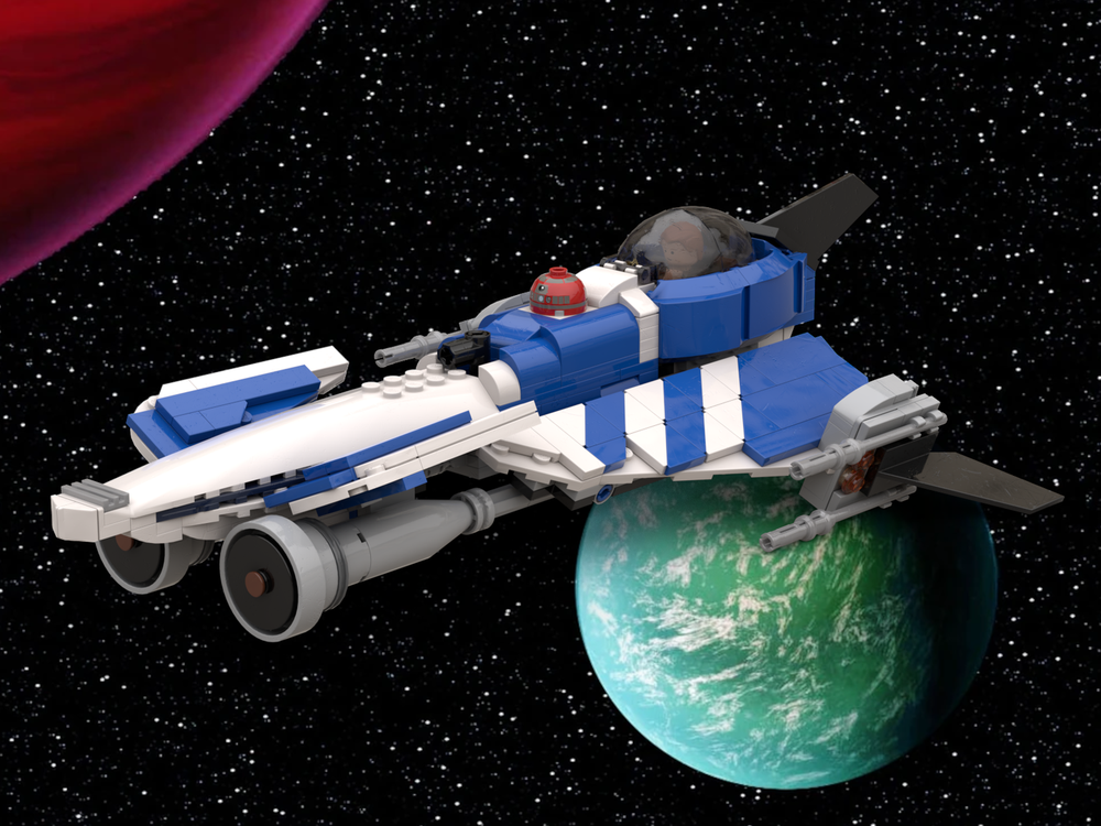 LEGO MOC Anakin Skywalker's Azure Angel Modified Delta-7