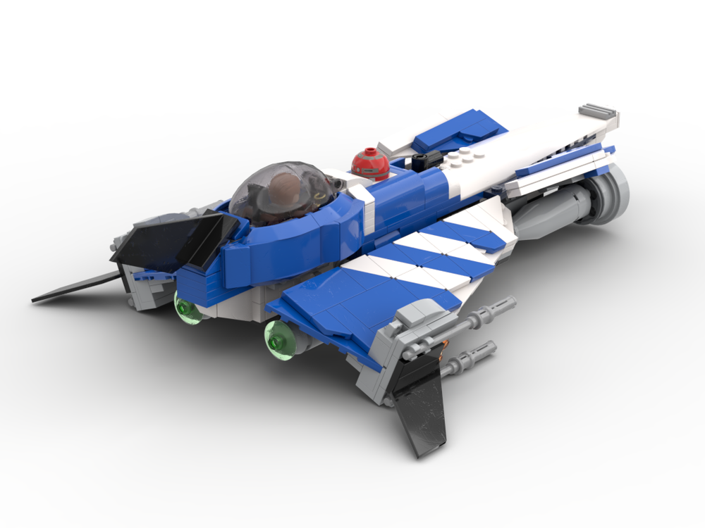 LEGO MOC Anakin Skywalker's Azure Angel Modified Delta-7