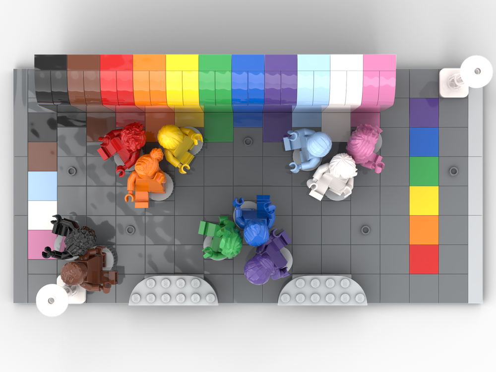 LEGO MOC-222616 Pride Sculpture Park by digitalbrickbuilding ...