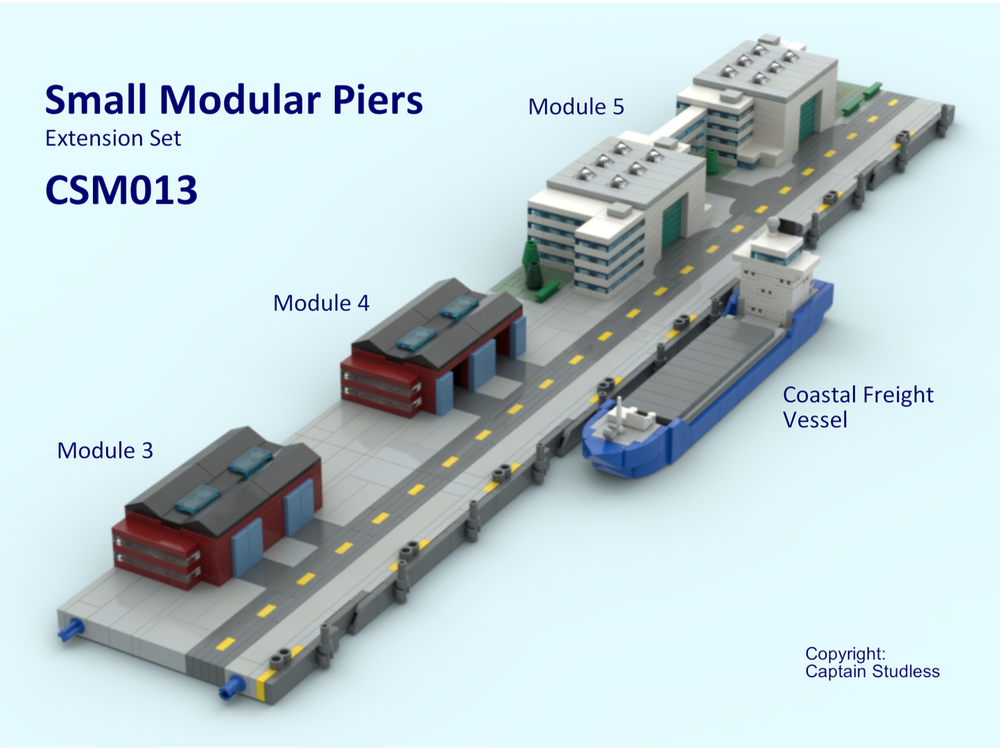 LEGO MOC-222872 Small Modular Piers - Extension Set - CSM013 by Captain ...