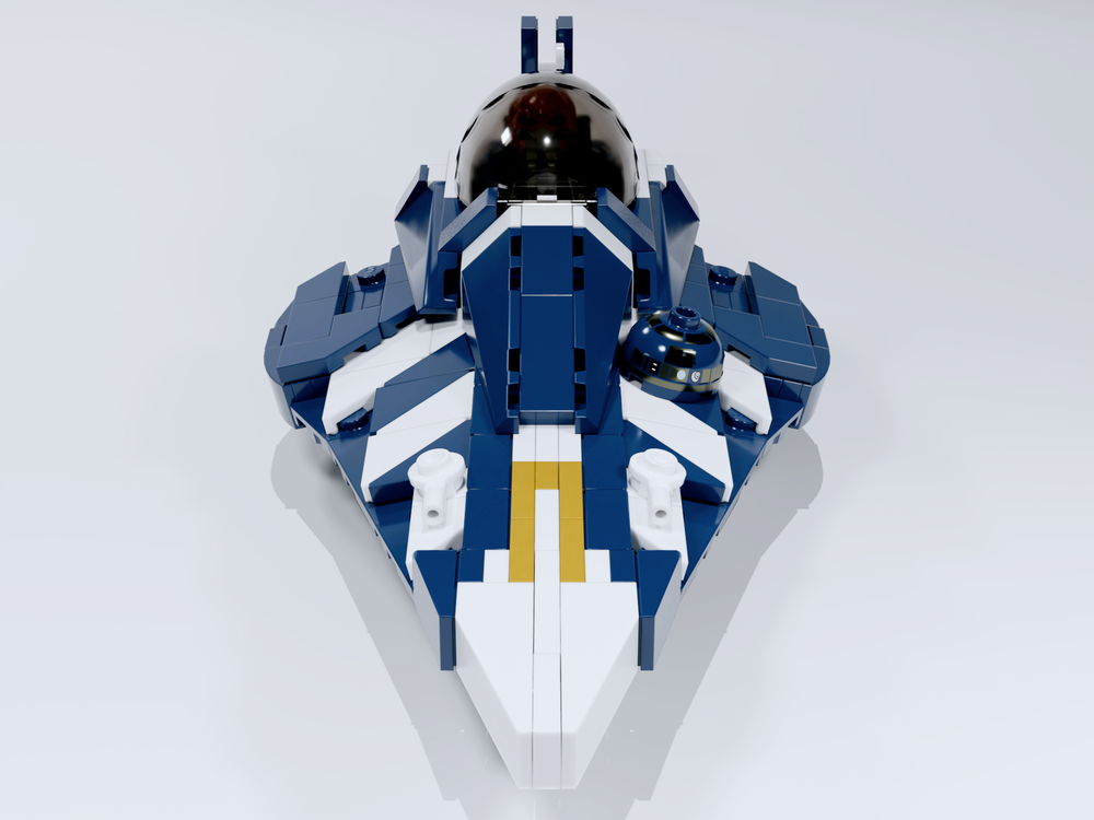 LEGO MOC-222970 Plo Koon's Delta 7 Starfighter - Minifig Scale by