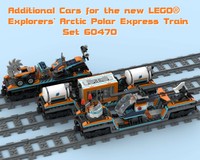 LEGO MOC-223141 Additional Cars for Arctic Polar Express #60470 by
