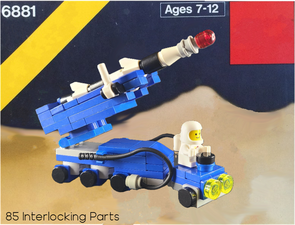 LEGO MOC Microscale 6881 Micro Lunar Rocket Launcher for Space Babies ...