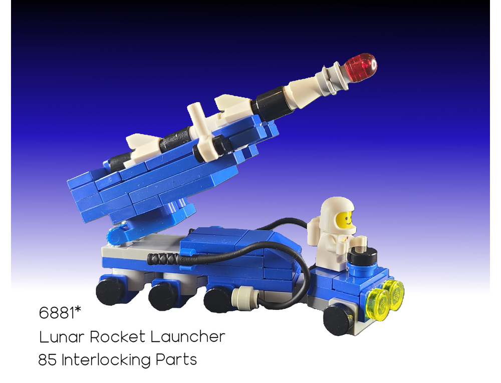 LEGO MOC-223455 Microscale 6881 Micro Lunar Rocket Launcher for Space ...