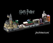 LEGO MOC HarryPotter Wizard Card Tiles Display Stand by frozenkuku
