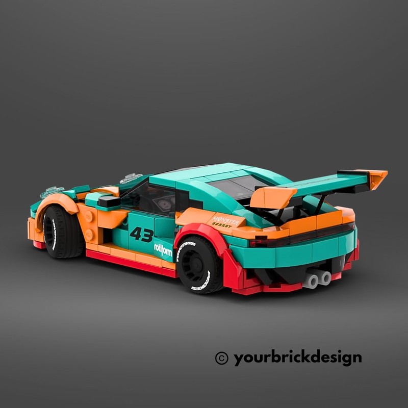 LEGO MOC Porsche 911 GT3 RS by yourbrickdesign | Rebrickable - Build ...
