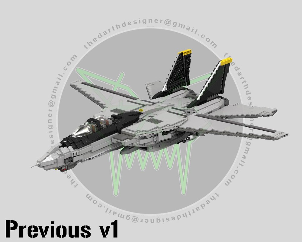 LEGO MOC-223761 Grumman F-14 TOMCAT - 1:35 Scale (v3) by