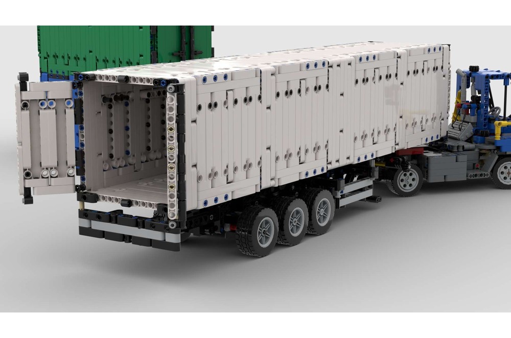 LEGO MOC-223936 container terminal 1:21| terminal tractor + trailer ...