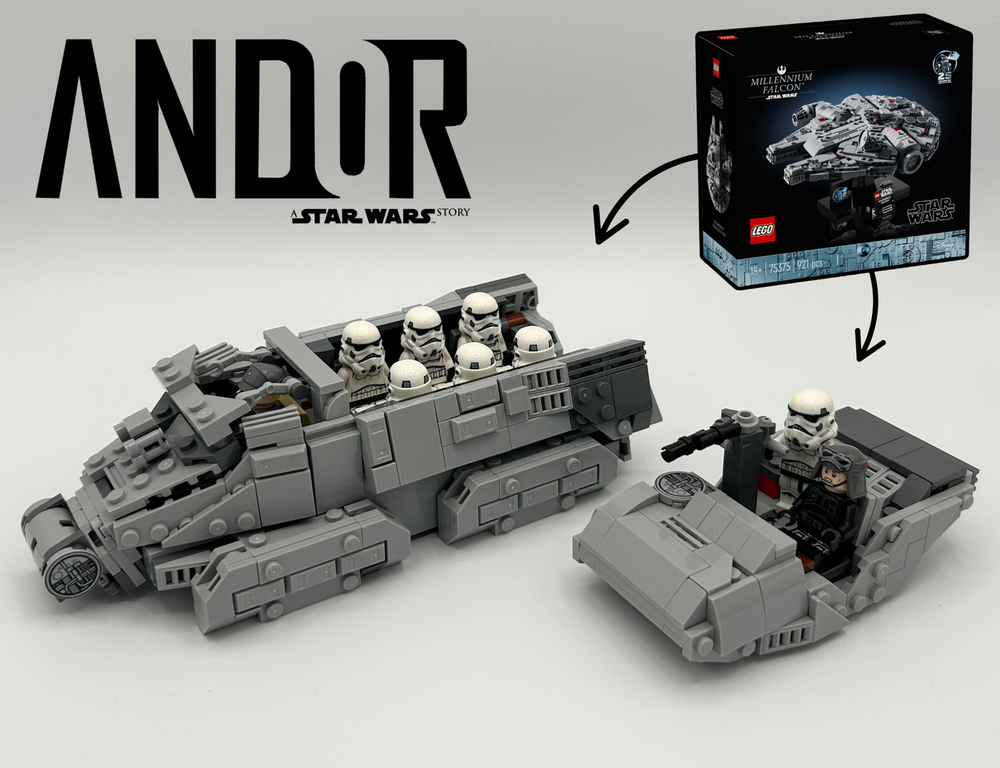 LEGO MOC Imperial Troop Transport & Armored Speeder from ANDOR (75375 ...
