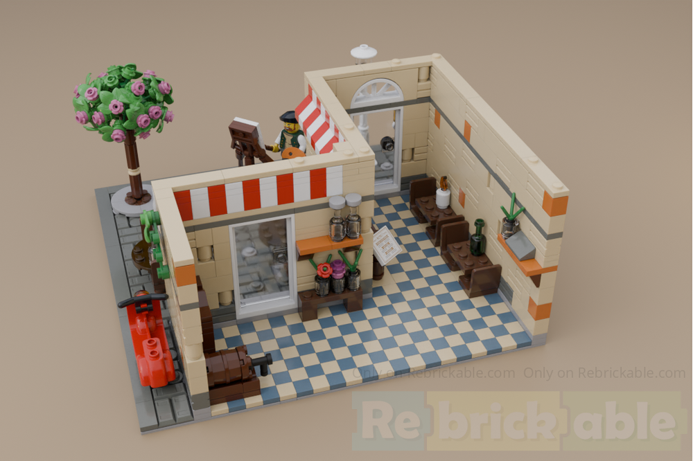 LEGO MOC-224255 Italian Restaurant by YourDailyBrick | Rebrickable ...
