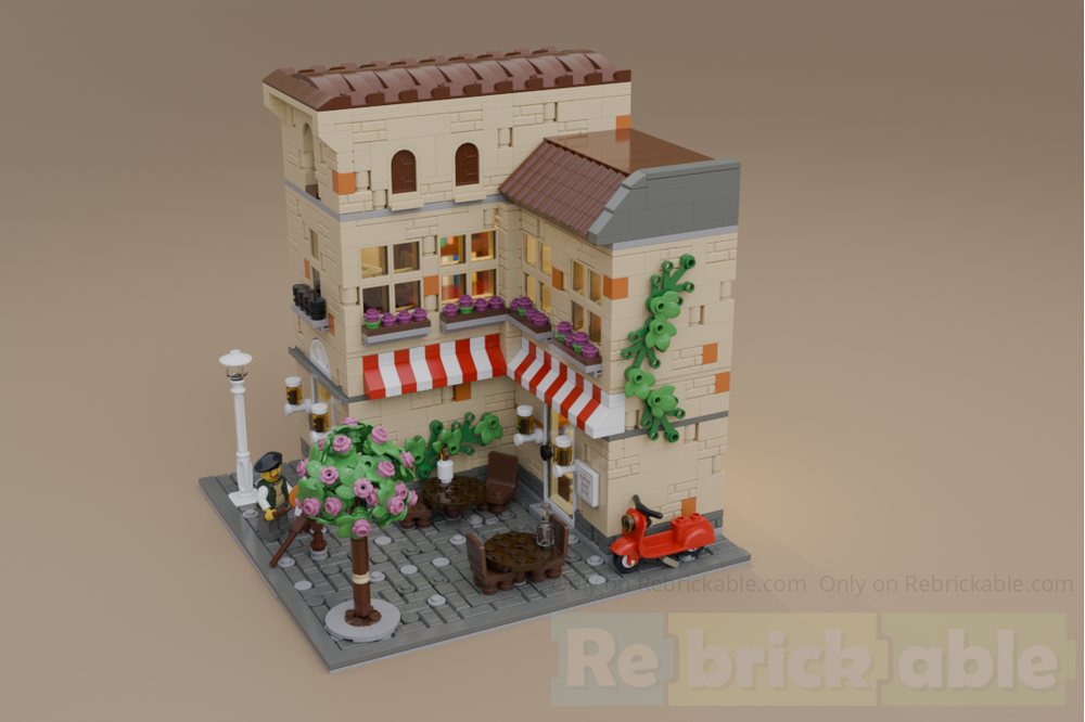 LEGO MOC-224255 Italian Restaurant by YourDailyBrick | Rebrickable ...