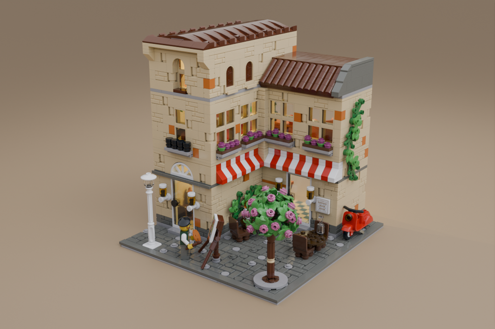 LEGO MOC-224255 Italian Restaurant by YourDailyBrick | Rebrickable ...
