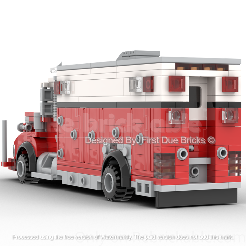 LEGO MOC American Commercial Cab Walk-In Heavy Rescue by First Due ...