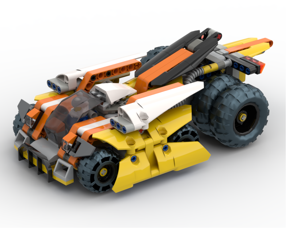 LEGO MOC Cyber Racing Car by HeLi2046 | Rebrickable - Build with LEGO