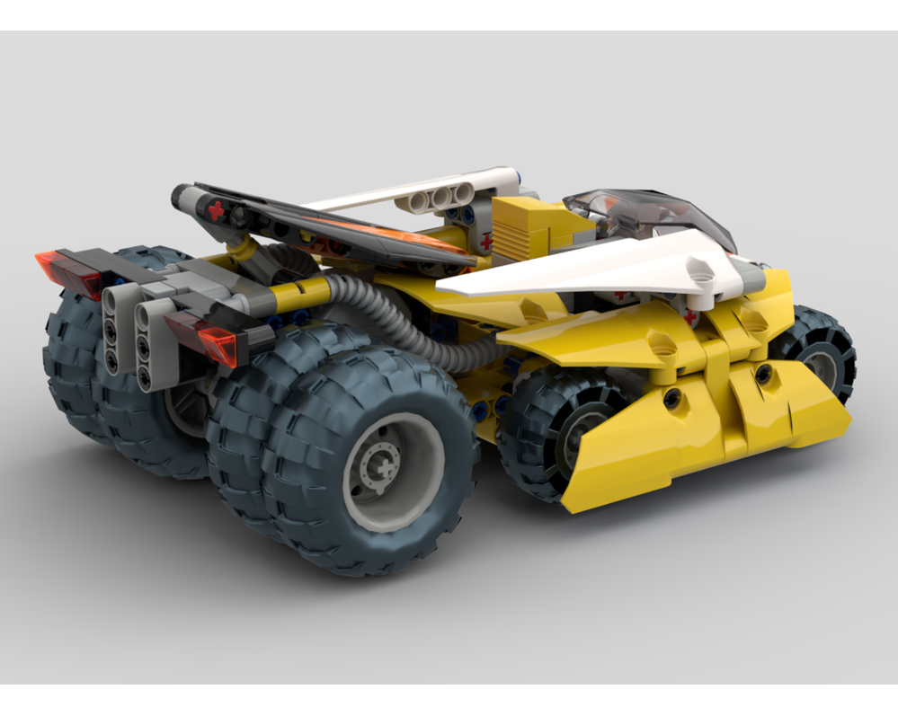 LEGO MOC Cyber Racing Car by HeLi2046 | Rebrickable - Build with LEGO