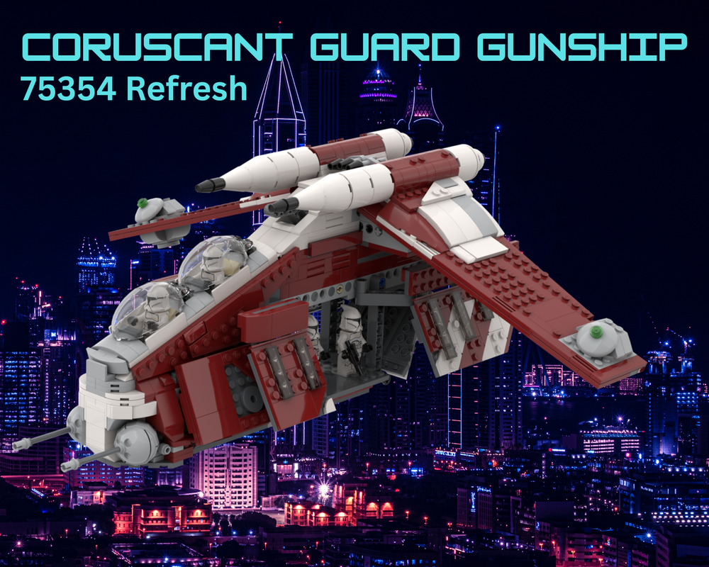 LEGO MOC-224350 Coruscant Guard Gunship 75354 Refresh by Recmix