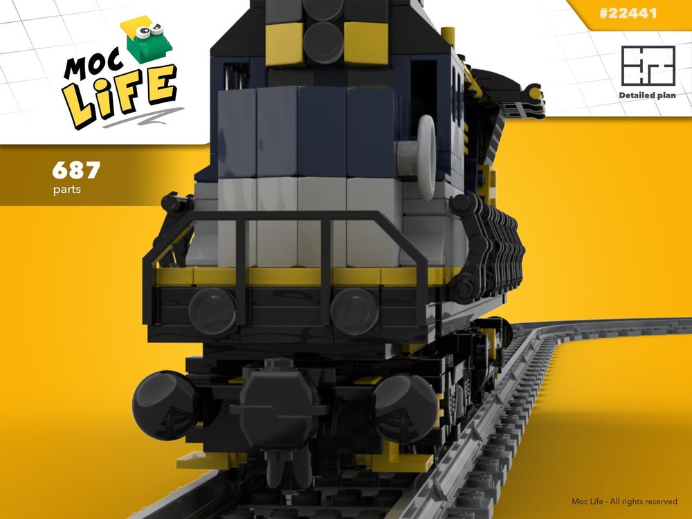 LEGO MOC Train engine (Large end engine) by MocLife | Rebrickable ...