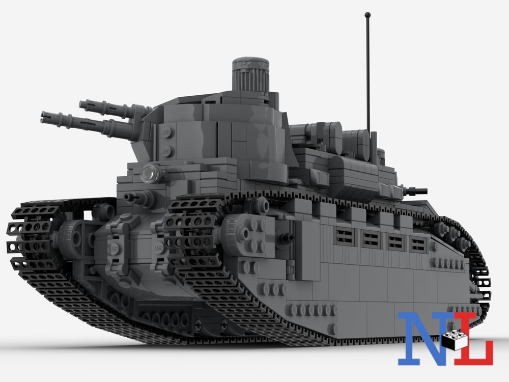 LEGO MOC WW1 Char 2C French Tank by NLBricks | Rebrickable - Build with ...